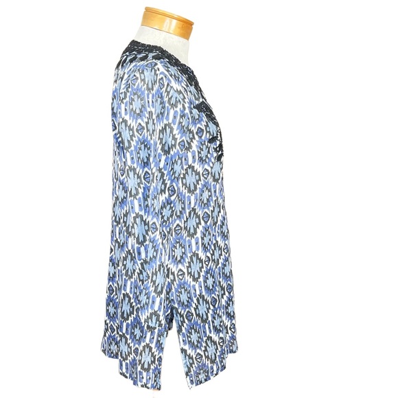 Roberta Roller Rabbit Ikat Tunic With Embroidery & Beaded Accents XS To … - Picture 5 of 11